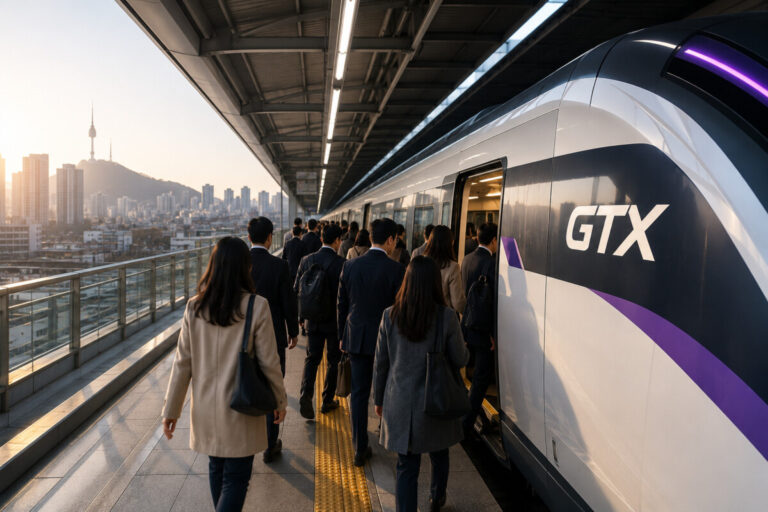 GTX 개통으로 수도권 출퇴근 시간이 단축 이미